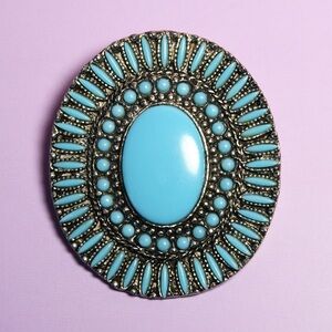 Navajo Bola Bolo Tie Faux Turquoise